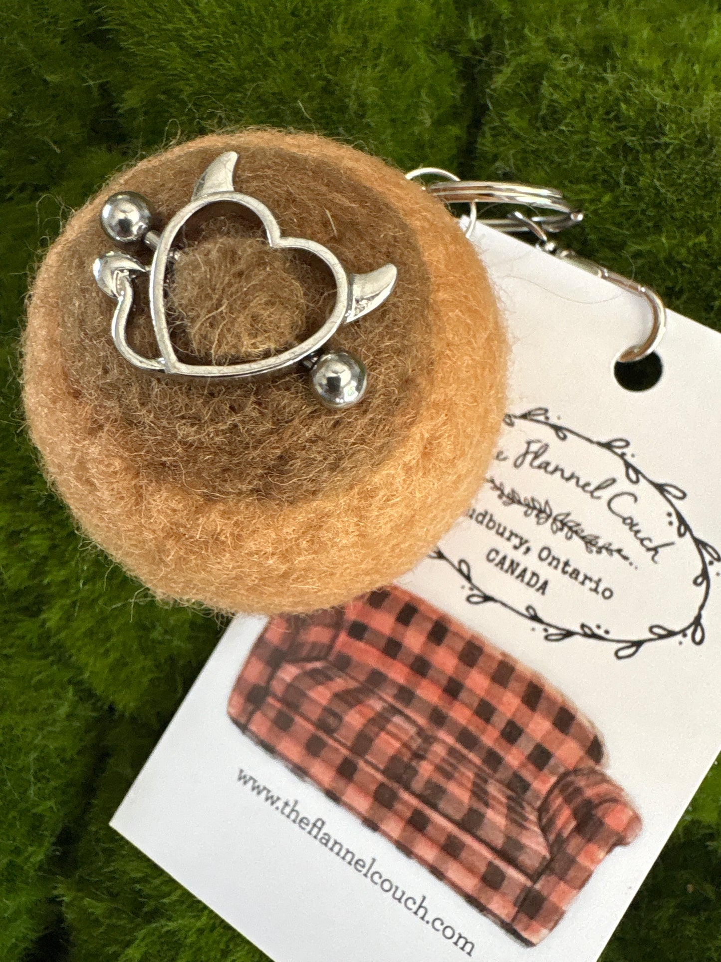 Felted Boobies Keychains
