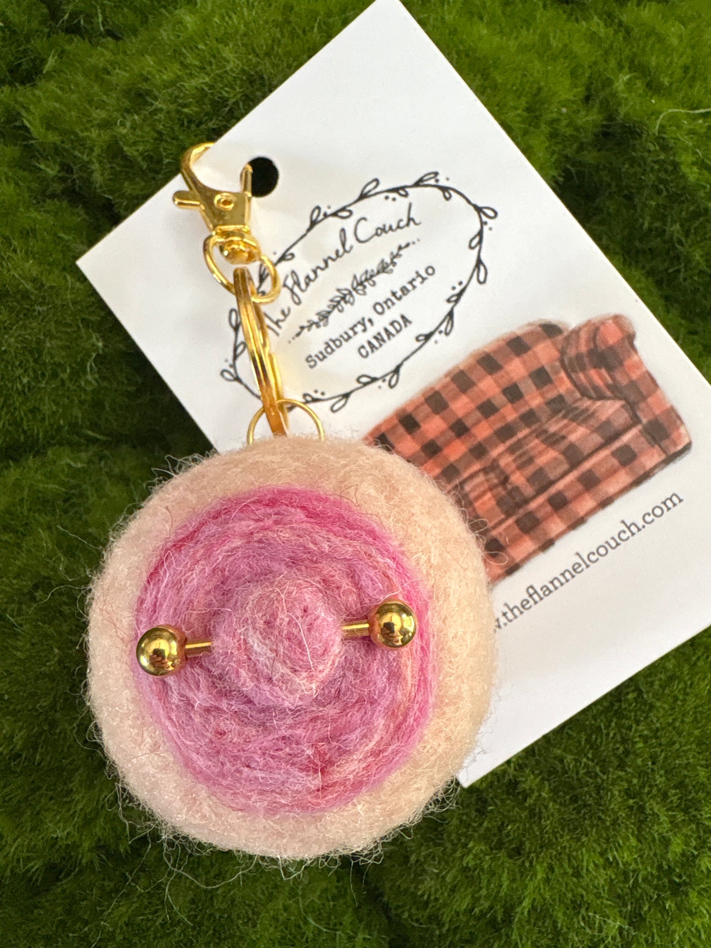Felted Boobies Keychains