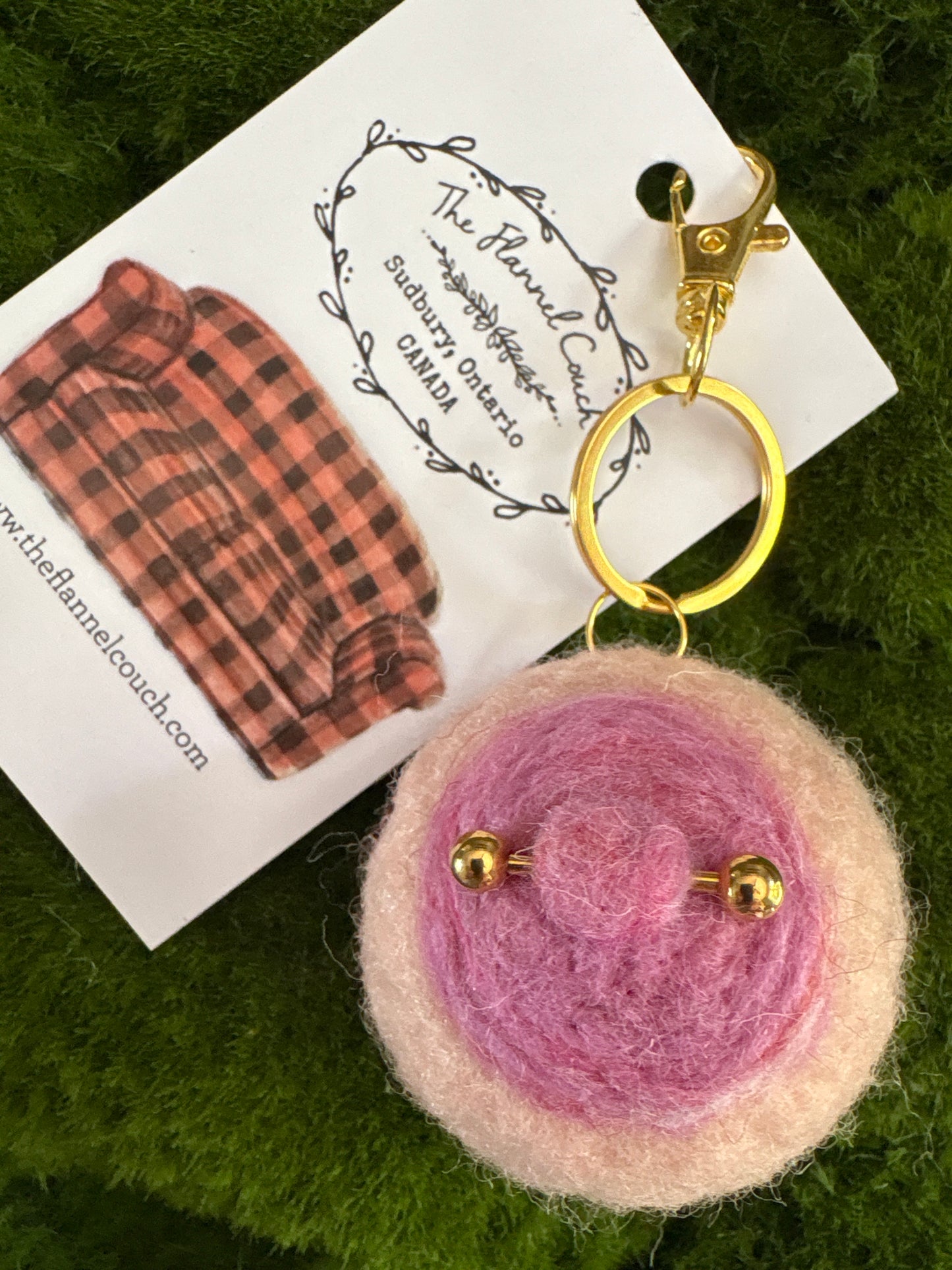 Felted Boobies Keychains