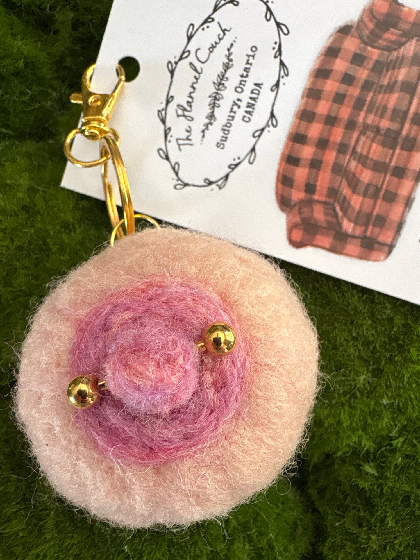 Felted Boobies Keychains