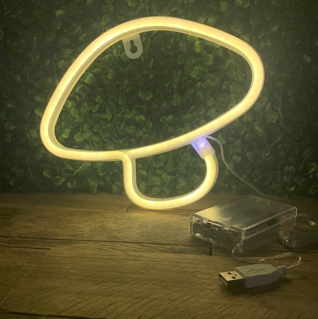 Fungi Neon Light/ Warm White - The Flannel Couch