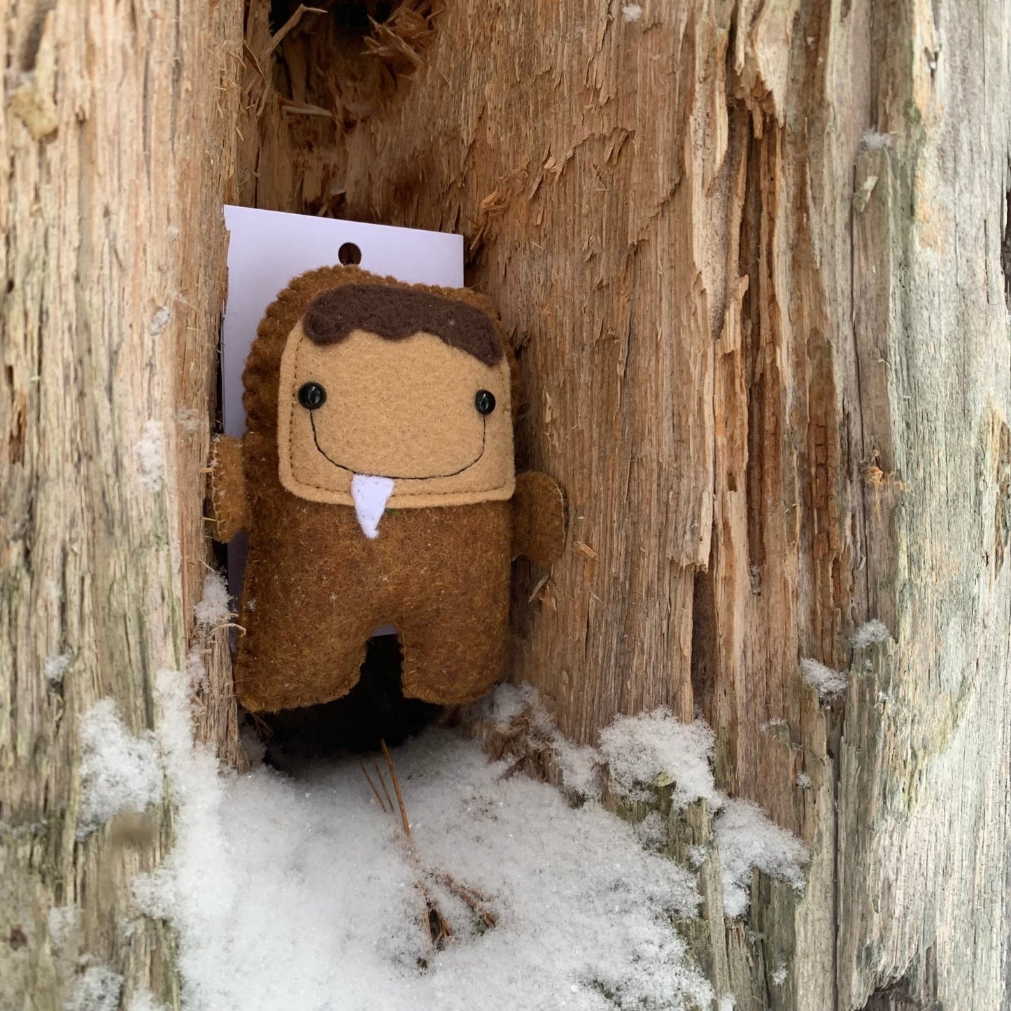 Handmade Sasquatch Bigfoot Felt Magnet - The Flannel Couch