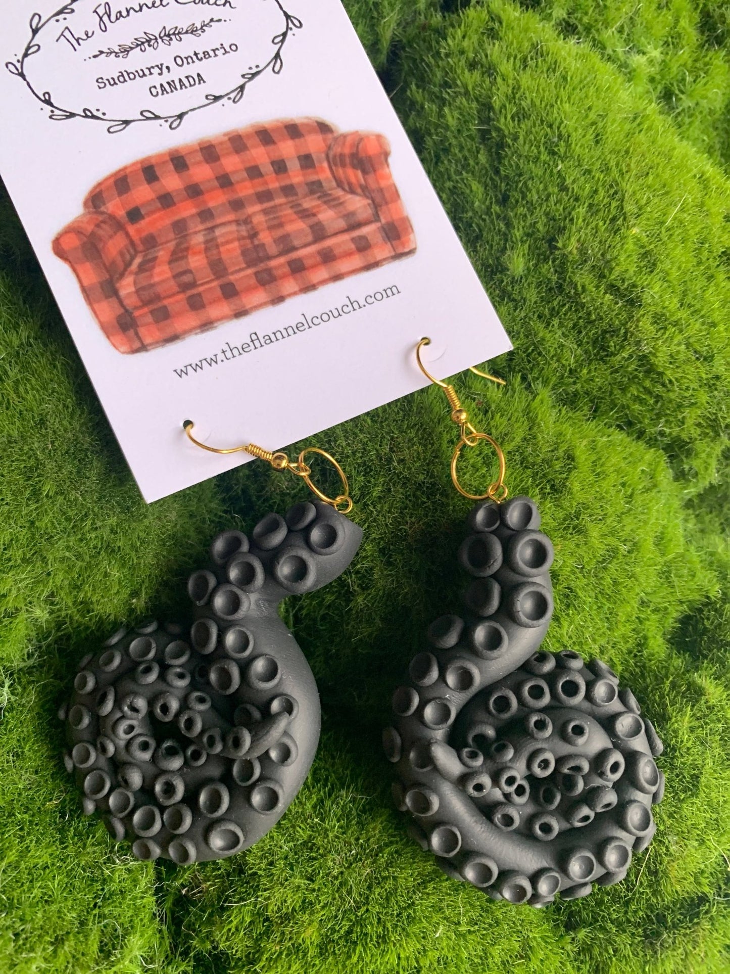 Kraken Polymer Earrings - The Flannel Couch