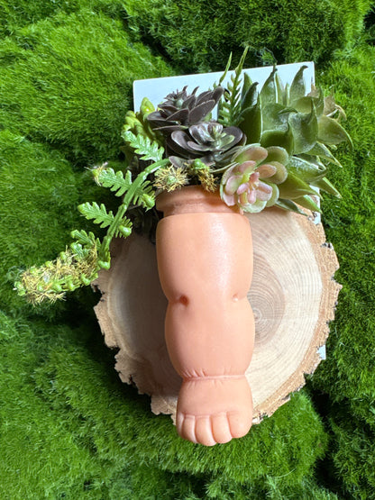 Up Cycled Doll Succulent Magnets