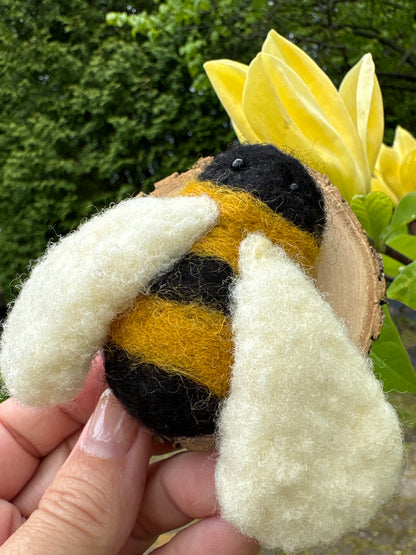 Needle Felted Bees
