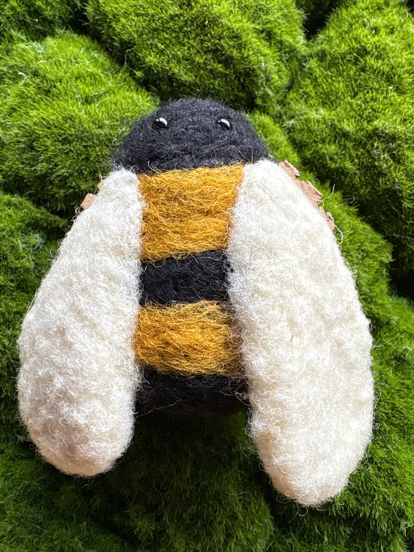 Needle Felted Bees