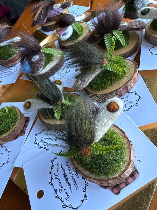 Felted Moth/ Butterfly Magnets