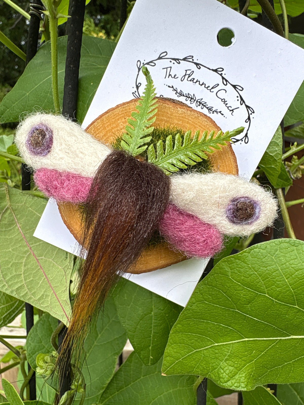 Felted Moth/ Butterfly Magnets