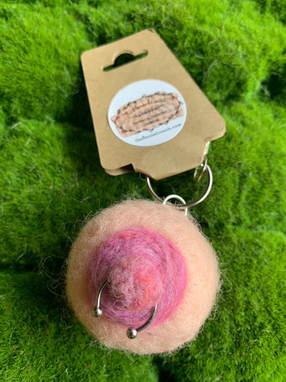 Felted Boobies Keychains
