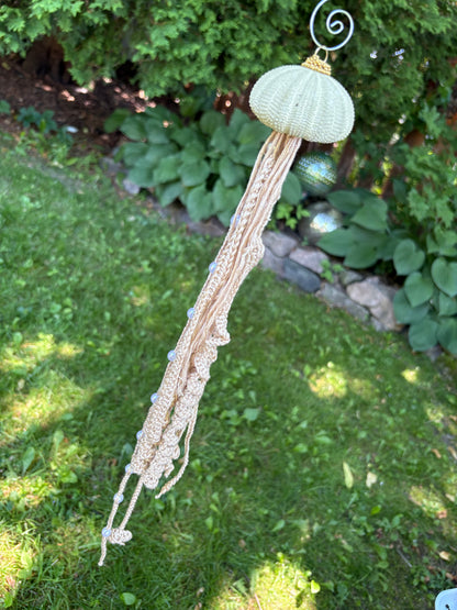 Organic Multi Media Jellyfish Ornament