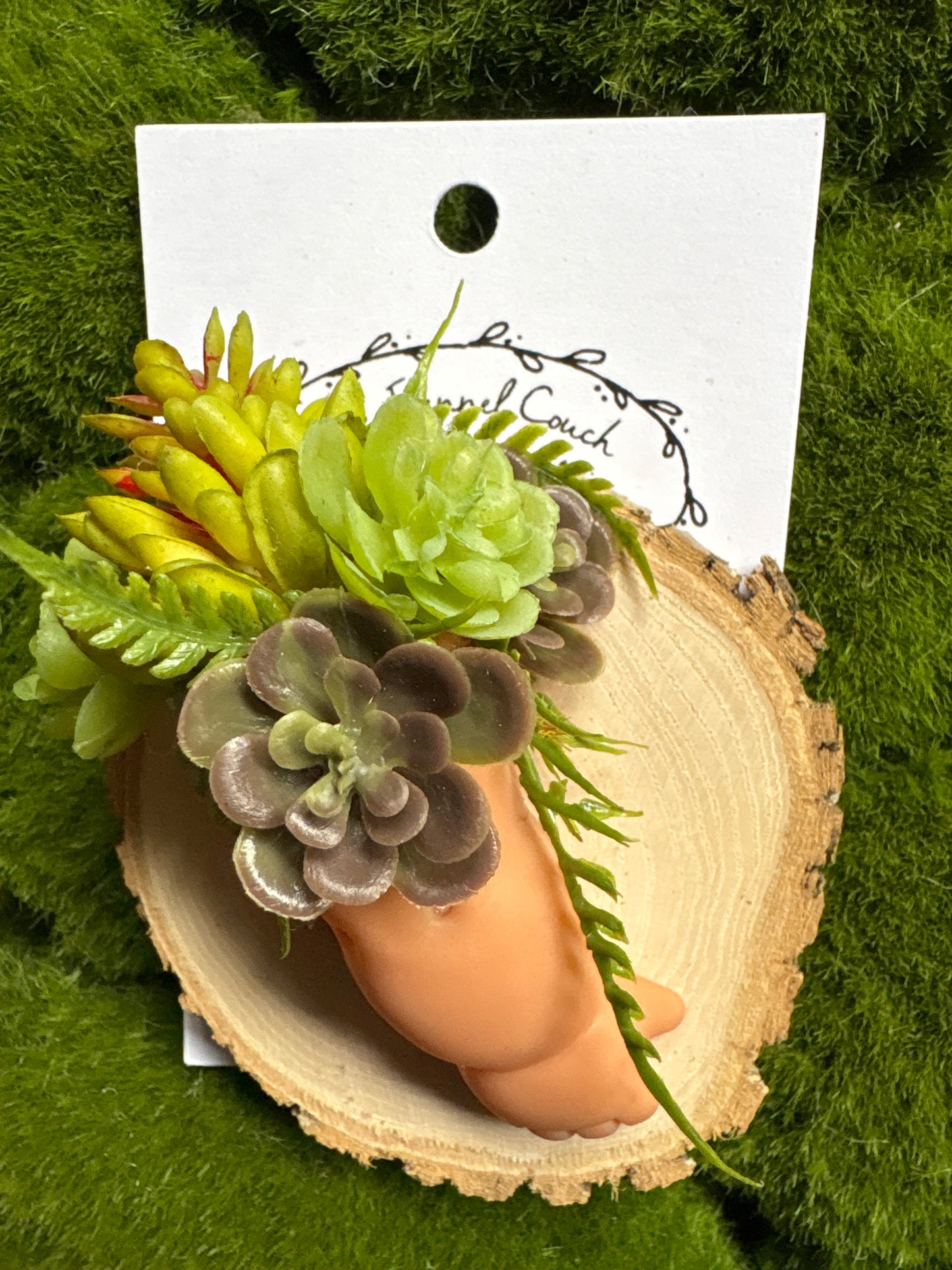 Up Cycled Doll Succulent Magnets
