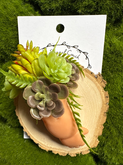 Up Cycled Doll Succulent Magnets