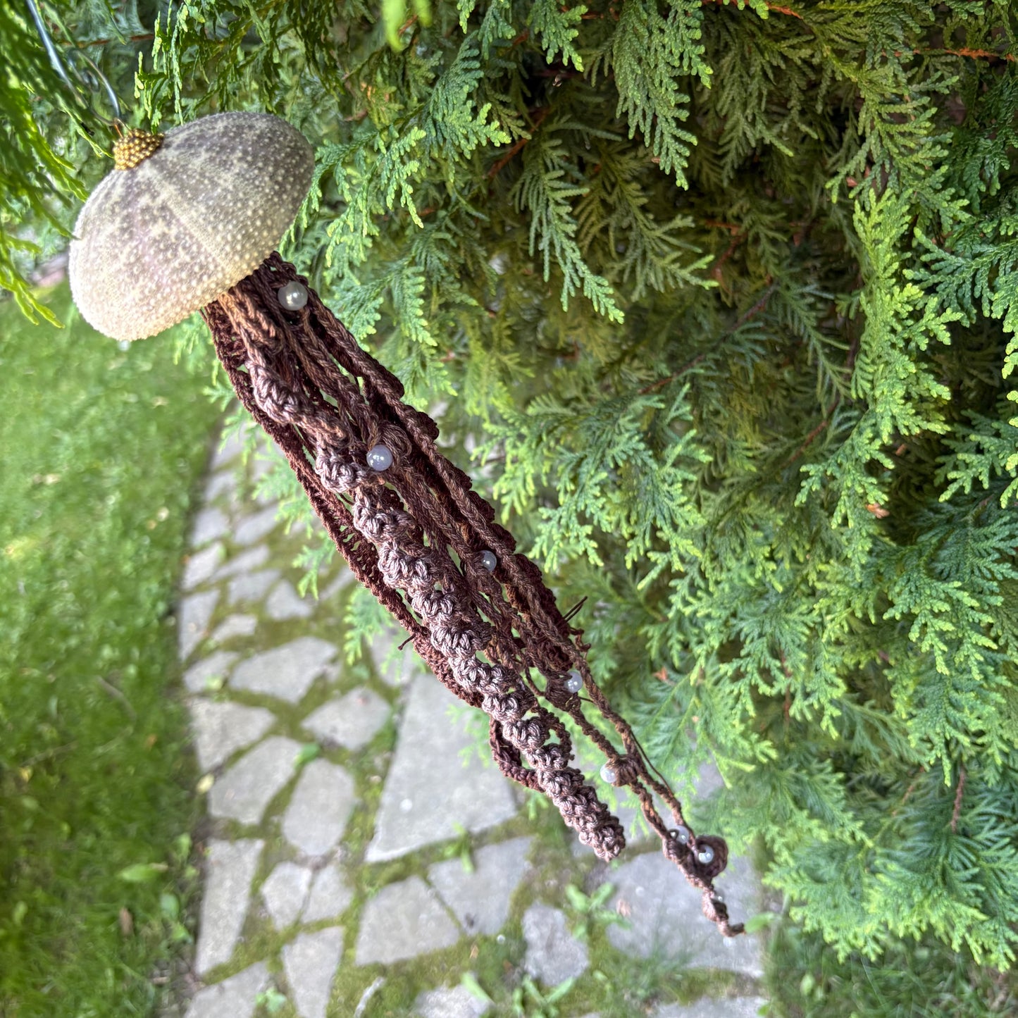 Organic Multi Media Jellyfish Ornament