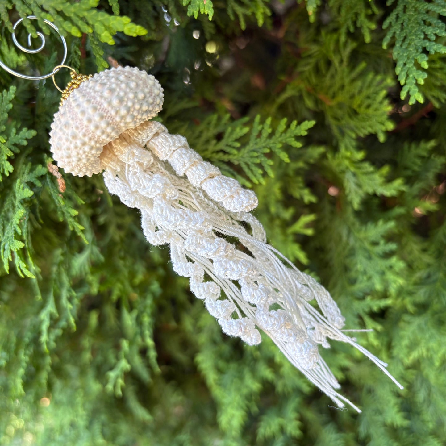 Organic Multi Media Jellyfish Ornament