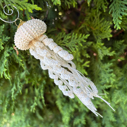 Organic Multi Media Jellyfish Ornament