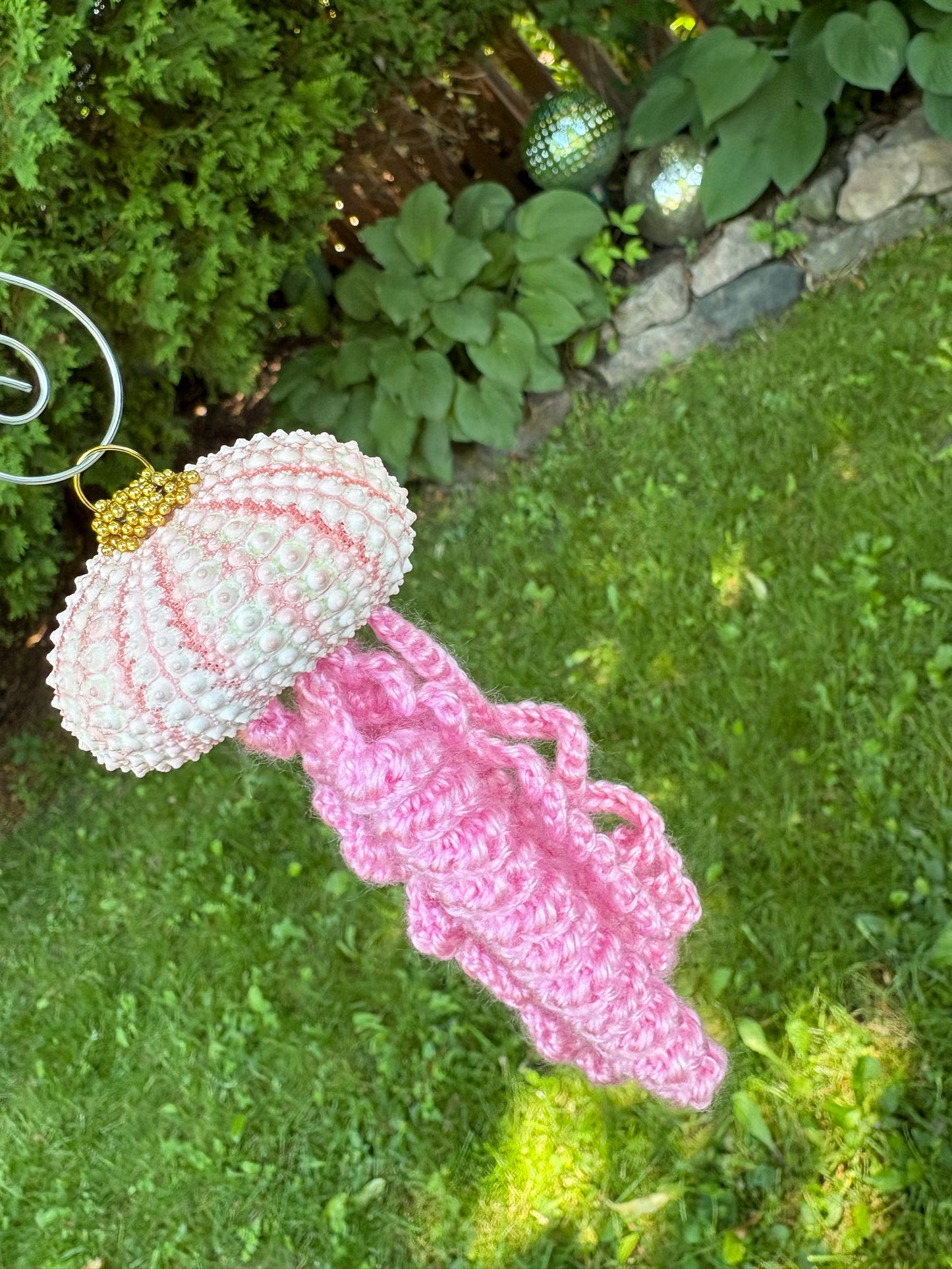 Organic Multi Media Jellyfish Ornament