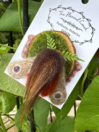 Felted Moth/ Butterfly Magnets