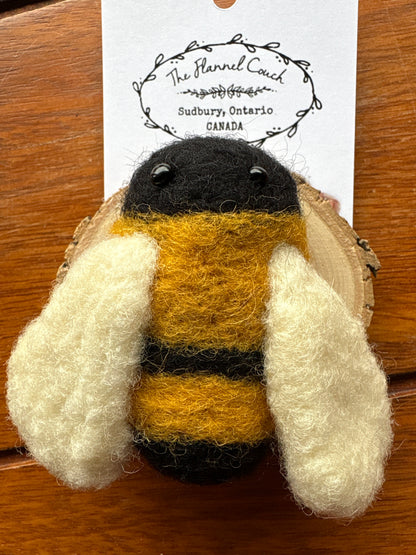 Needle Felted Bees