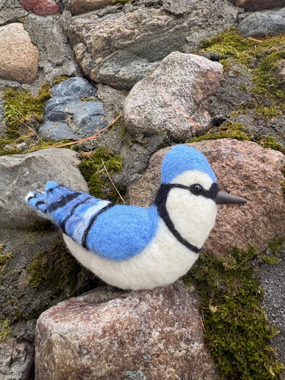 Winged Trinity Bird Felting Workshop/Bluejay/ Perk and Pine/ Saturday April 25, 2026 11am-2pm