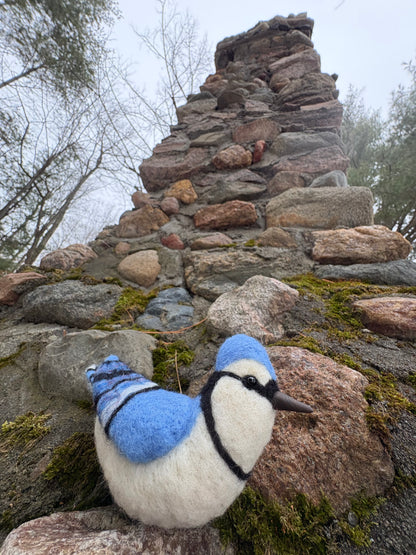 Winged Trinity Bird Felting Workshop/Bluejay/ Perk and Pine/ Saturday April 25, 2026 11am-2pm