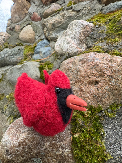 Winged Trinity Bird Felting Workshop/Cardinal/ Perk and Pine/ Saturday March 28, 2026 11am-2pm
