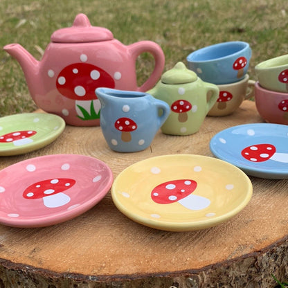 Amanita Muscaria Tea Time Party Set/ Ceramic Multicoloured - The Flannel Couch
