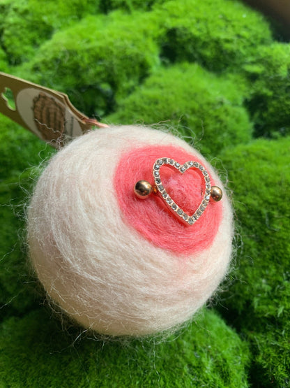 Felted Boobies Keychains - The Flannel Couch