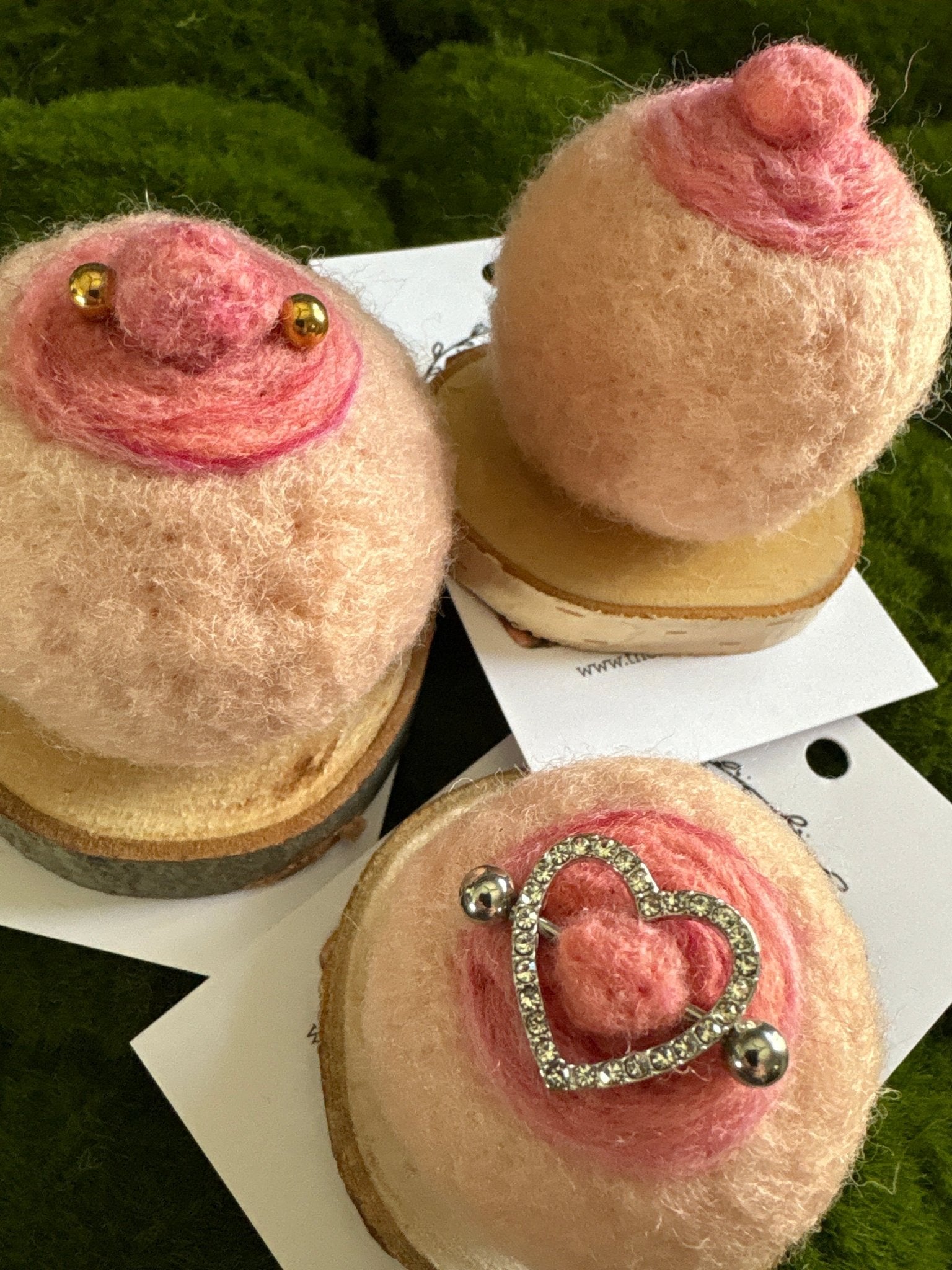 Felted Boobies Magnets - The Flannel Couch