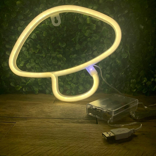 Fungi Neon Light/ Warm White - The Flannel Couch