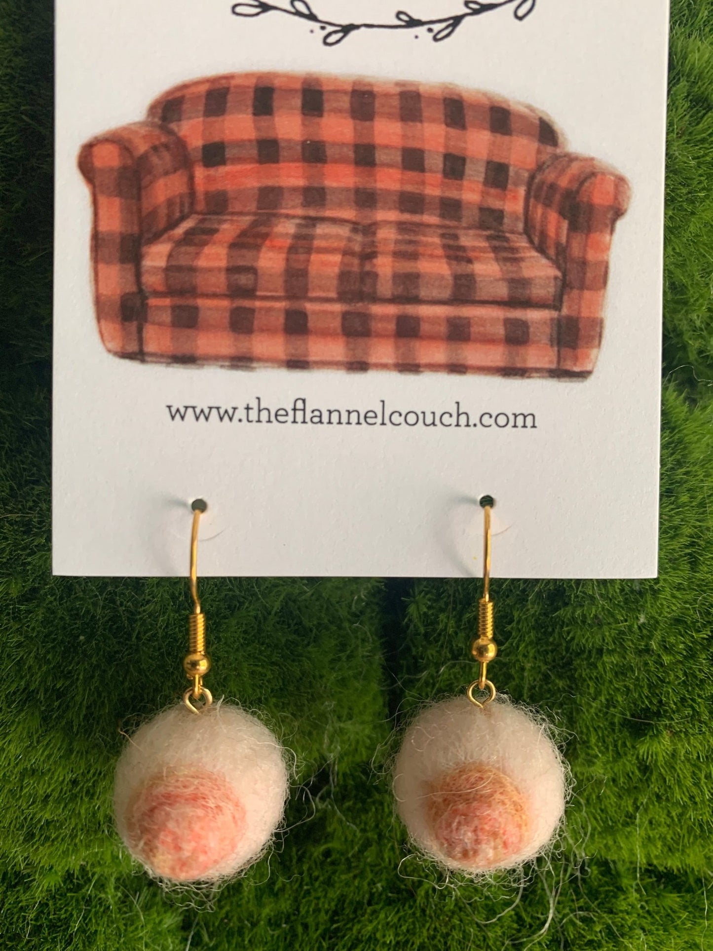 IBTC Felted Earrings - The Flannel Couch
