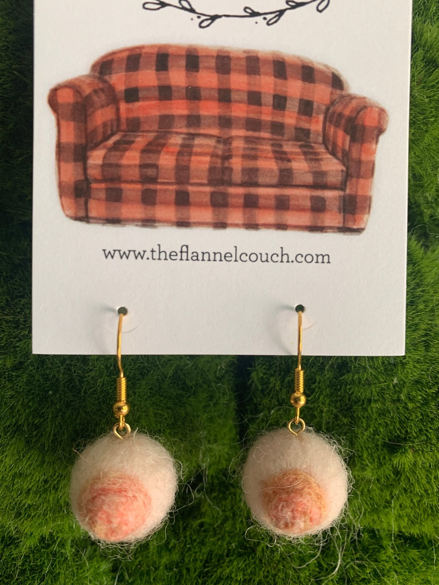 IBTC Felted Earrings - The Flannel Couch