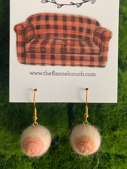 IBTC Felted Earrings - The Flannel Couch