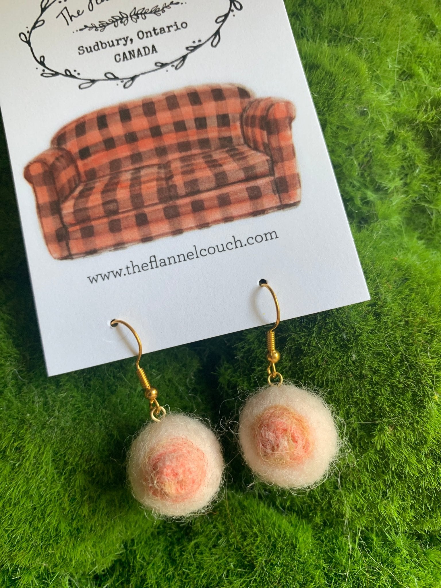 IBTC Felted Earrings - The Flannel Couch