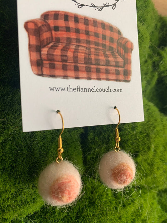 IBTC Felted Earrings - The Flannel Couch