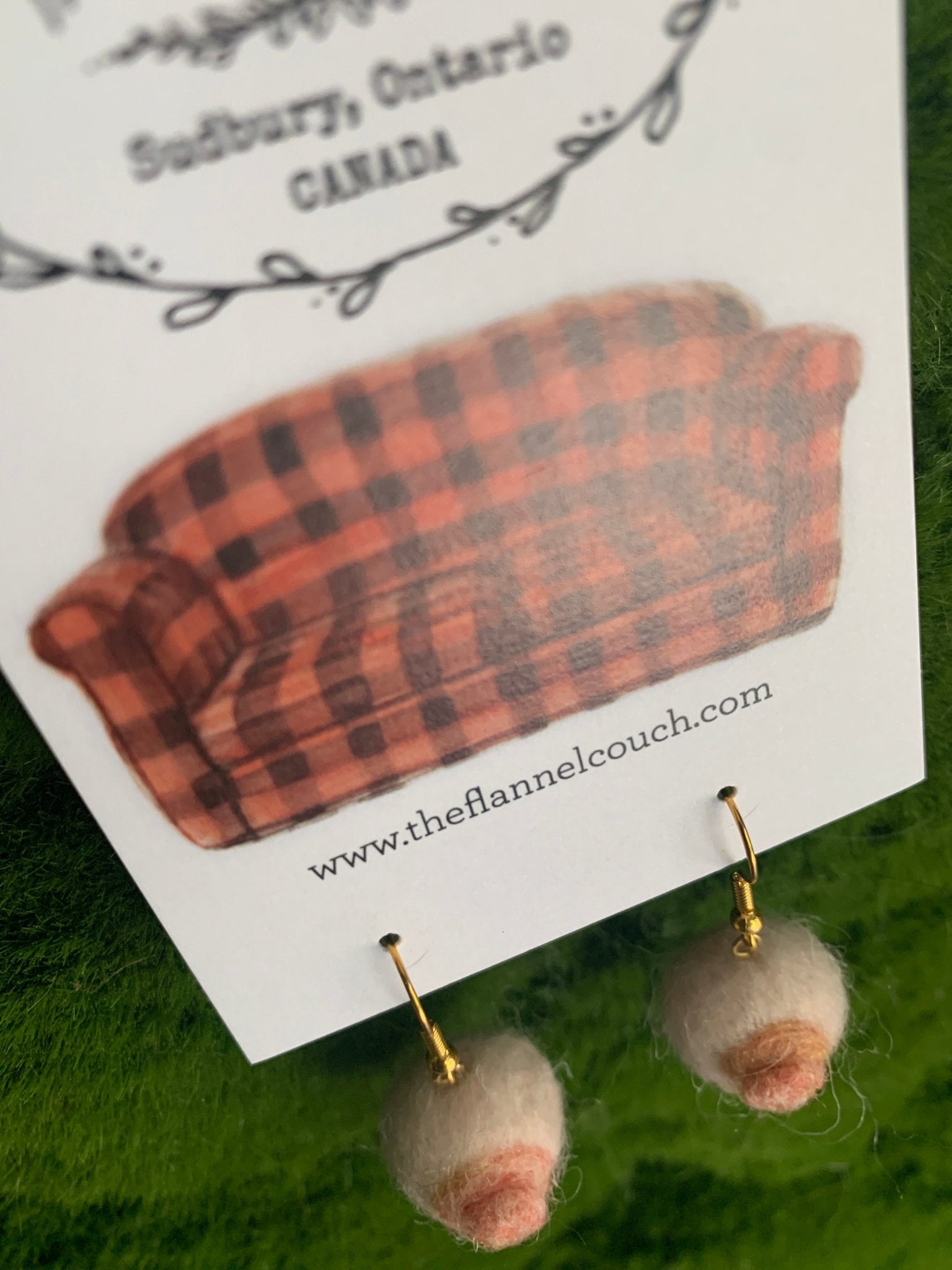 IBTC Felted Earrings - The Flannel Couch