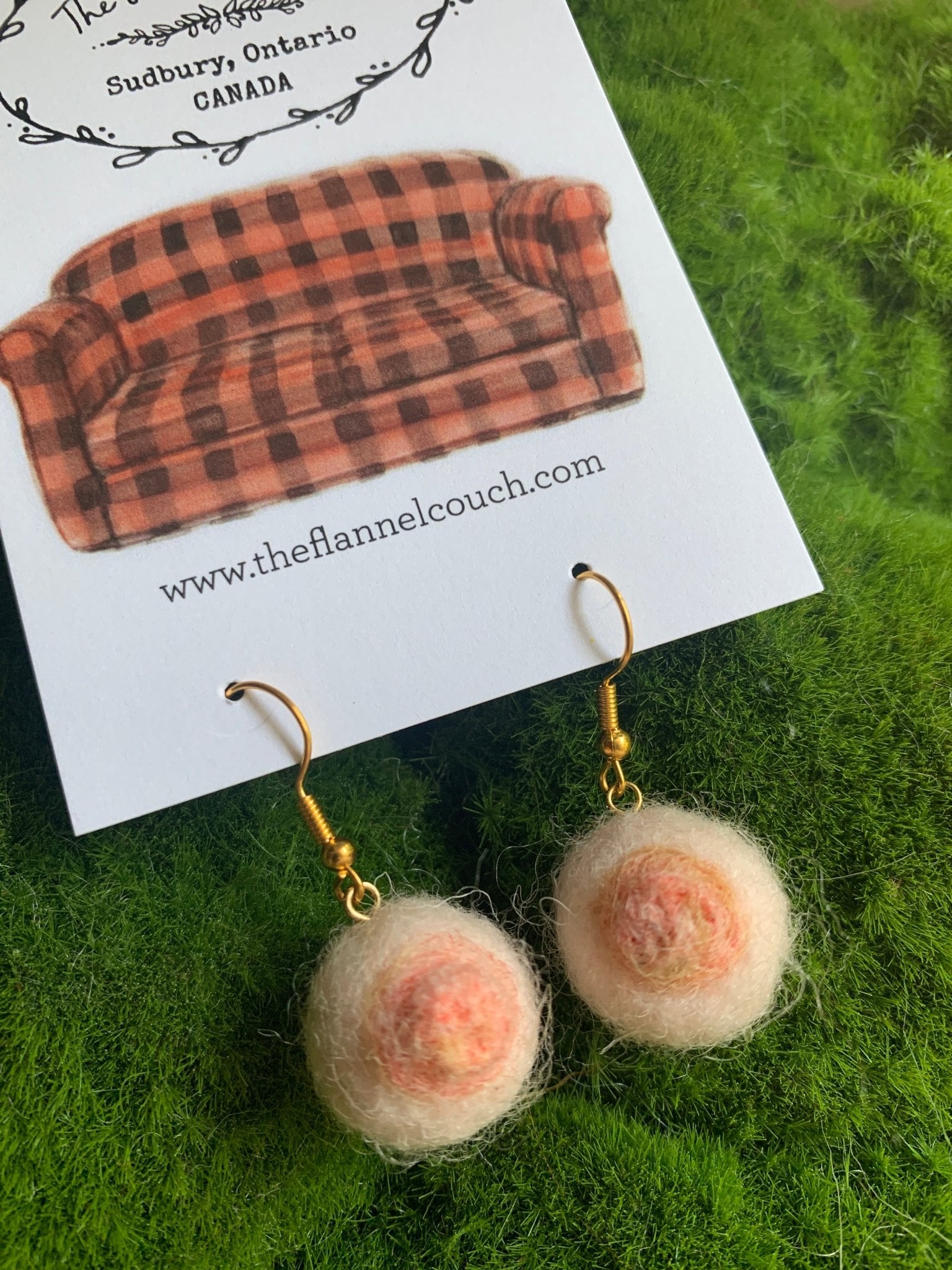 IBTC Felted Earrings - The Flannel Couch
