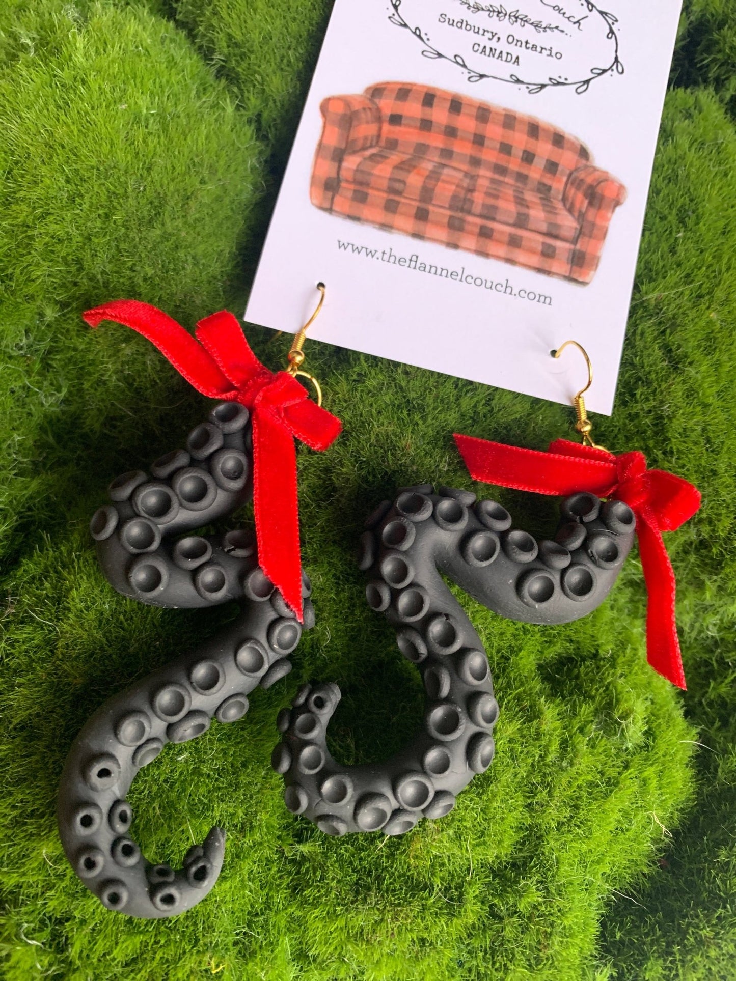 Kraken Polymer Earrings - The Flannel Couch