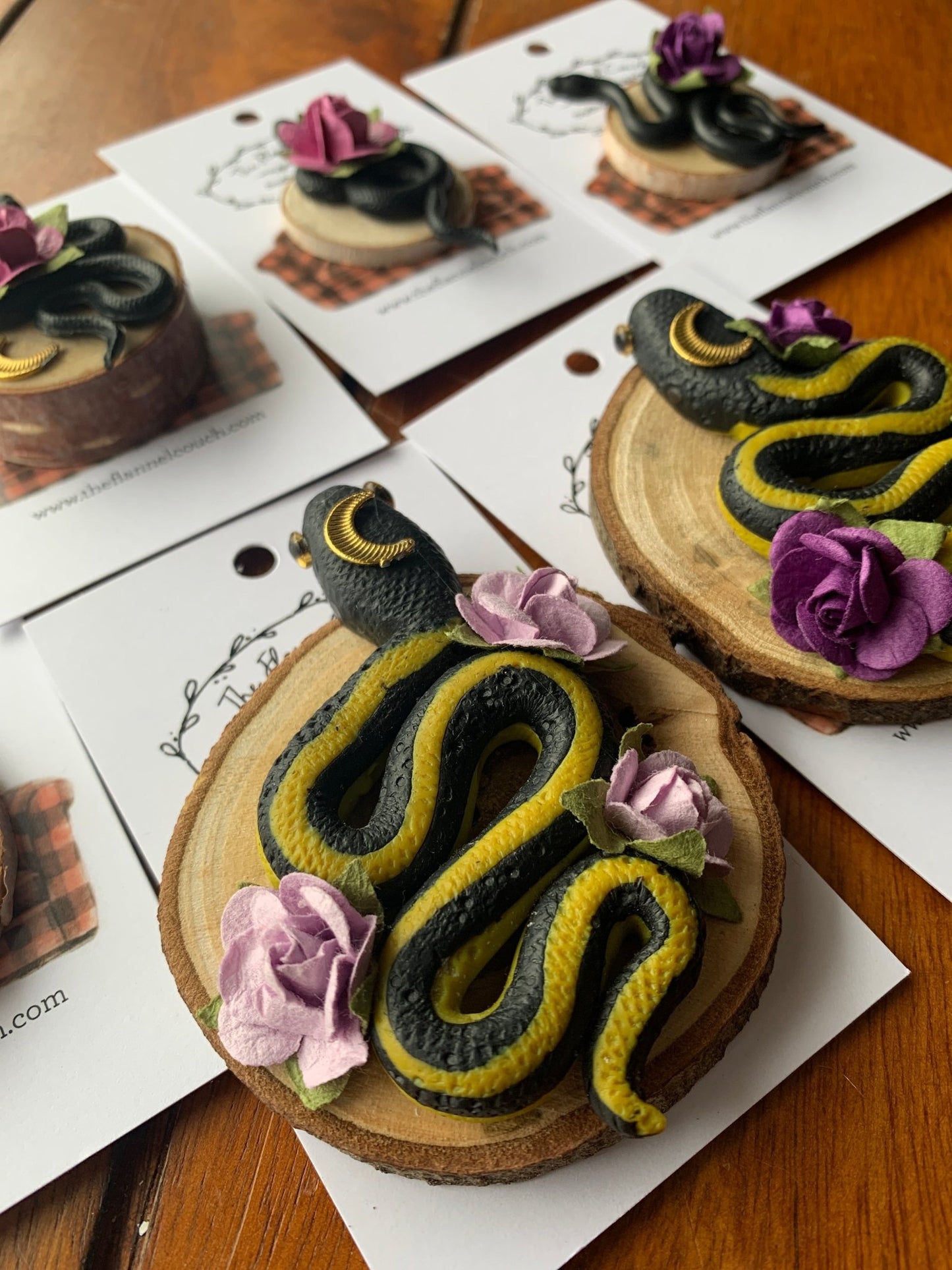 Sammy the Snake MAGNETS - The Flannel Couch