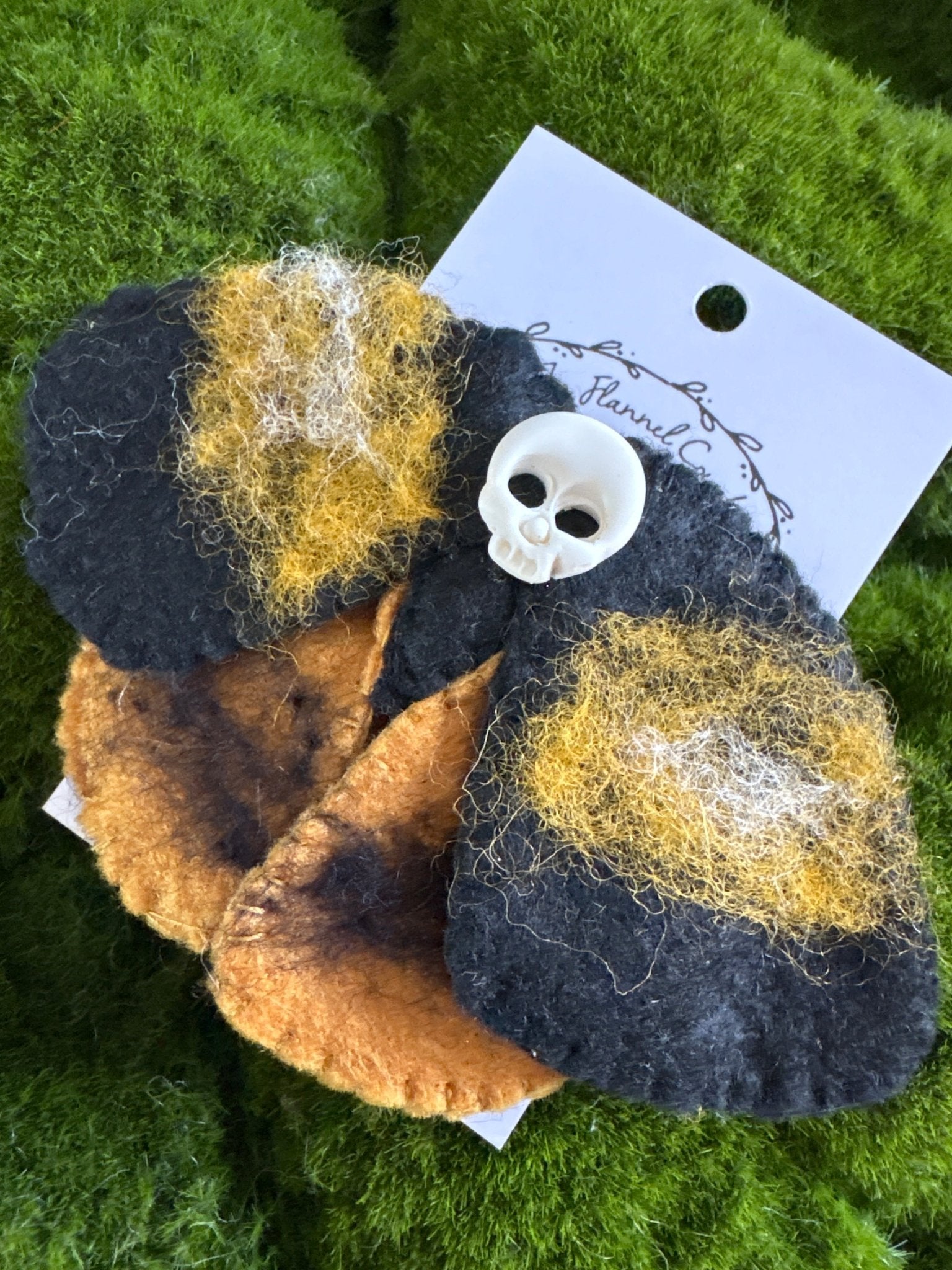 Textile Moth Magnets - The Flannel Couch