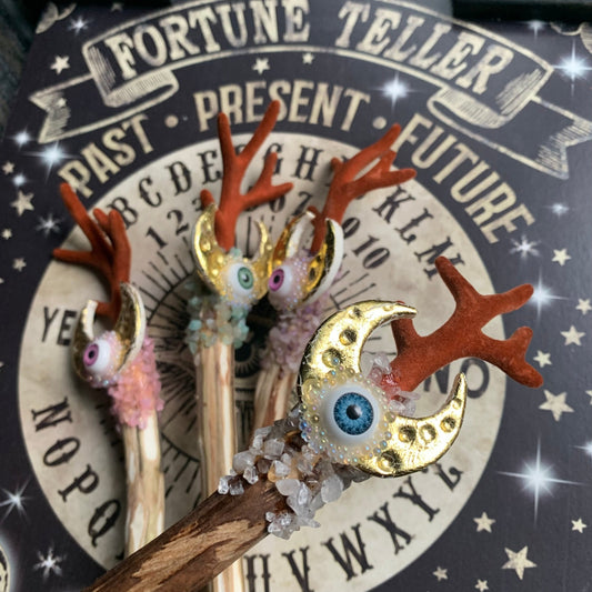 Woodland Wands /Maple Wood/ Foraged /Crystals/ Magic - The Flannel Couch